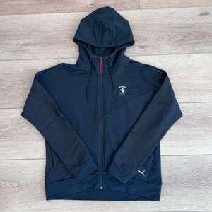 Puma x Ferrari Scuderia Black Full Zip Hoodie | Men’s Small | Official Product